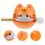1 Set Percussion-Spielzeug Katzenform Mit Stab 5