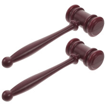 2Stk Gerichtshammer Auktionshammer Bildungsrequisit Handwerk