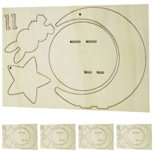 5 3D Puzzle In Legno Coniglio Da Assemblare