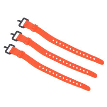 Set of 3 Quick Release Orange Utility Straps for Cables & Gear 30cm