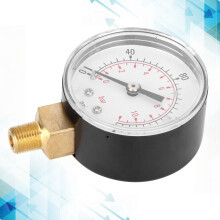 Dubbele schaal 0-160 psi 0-11 bar vacuümdrukmeter voor vloeistofmeting