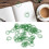 100 Pcs Cyan Fruit-Shaped Iron Paper Clips for Documents & Drawings 1