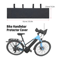 Högdensitets Oxford cykelstyrskydd 38cm vikbart vattentätt skydd