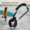 5mm Coiled Surfboard Leash 5ft - Black Ankle Cuff Unisex Design 4