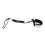 5mm Coiled Surfboard Leash 5ft - Black Ankle Cuff Unisex Design 3