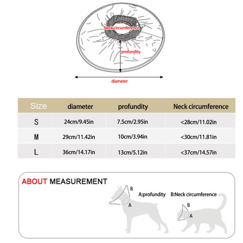 Soft Protective Dog Collar Secure Dog Collar Pet-Gray M 2