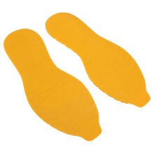 Rutschfeste Gummischuhsohle, V-förmiges Reparaturblatt für Schuhgrößen 41–44, Gelb
