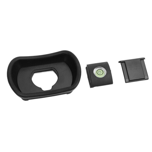 3 Pcs Camera Eye Cup, Hot Shoe Cover & Bubble Level Set