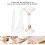 Jadestone Double Head Face Roller Set for Wrinkles, Puffiness, White 4