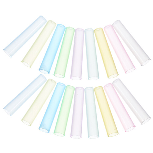 50 Pièces Embouts Pour Crayon En Plastique Coloré