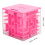 Laberinto de cubo 3D, rompecabezas, rosa, 8 cm 3