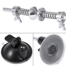 Bärbart spolsystem för fiskelina, metall, silver, 15 cm