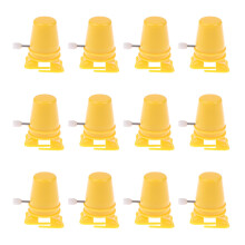 Portable Size Robot Easy to Use Small Clockwork Toy-Yellow