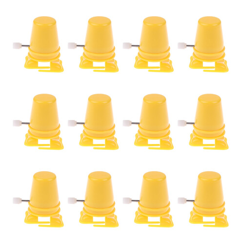 Portable Size Robot Easy to Use Small Clockwork Toy-Yellow