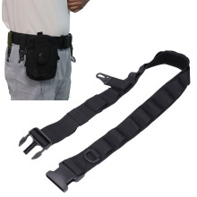 Lightweight Nylon Security Work Belt with Adjustable Buckle for Outdoor Patrol Black