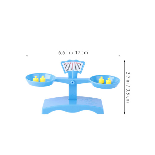 1Set Plastic Math Balance Scale for Kids Classroom Educational Toy 2