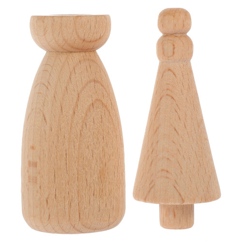 2St DIY Blank Peg Khaki Voor Thuisdecoratie En 1