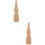 2St DIY Blank Peg Khaki Voor Thuisdecoratie En 9