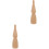 2St DIY Blank Peg Khaki Voor Thuisdecoratie En 5