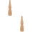 2St DIY Blank Peg Khaki Voor Thuisdecoratie En 8