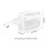 Waterproof Clear PVC Sling Bag Large Capacity Adjustable Strap White 2