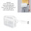 Waterproof Clear PVC Sling Bag Large Capacity Adjustable Strap White 4