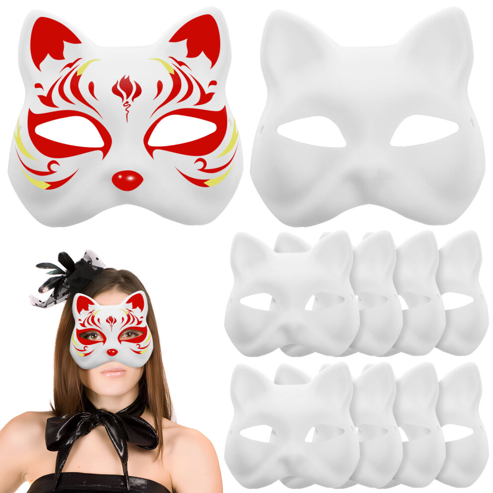 40 Sztuk Nielakierowane Maseczki KotóW Diy Zestaw Na Halloween-image