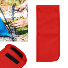 5PCS Red Oxford Tent Stake Bag, Puncture-Resistant, 35x14.5cm