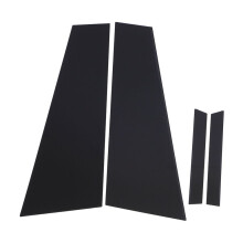 4 pièces de garnitures de montant de porte noires de remplacement pour Mercedes-Benz CLS W219