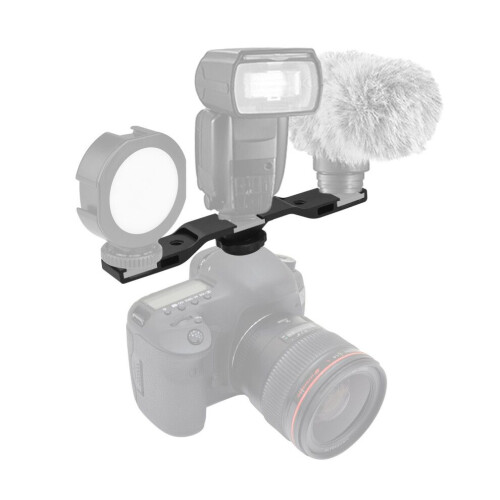 Support de fixation métallique pour microphone avec éclairage LED, idéal pour le vlog et le streaming. 2
