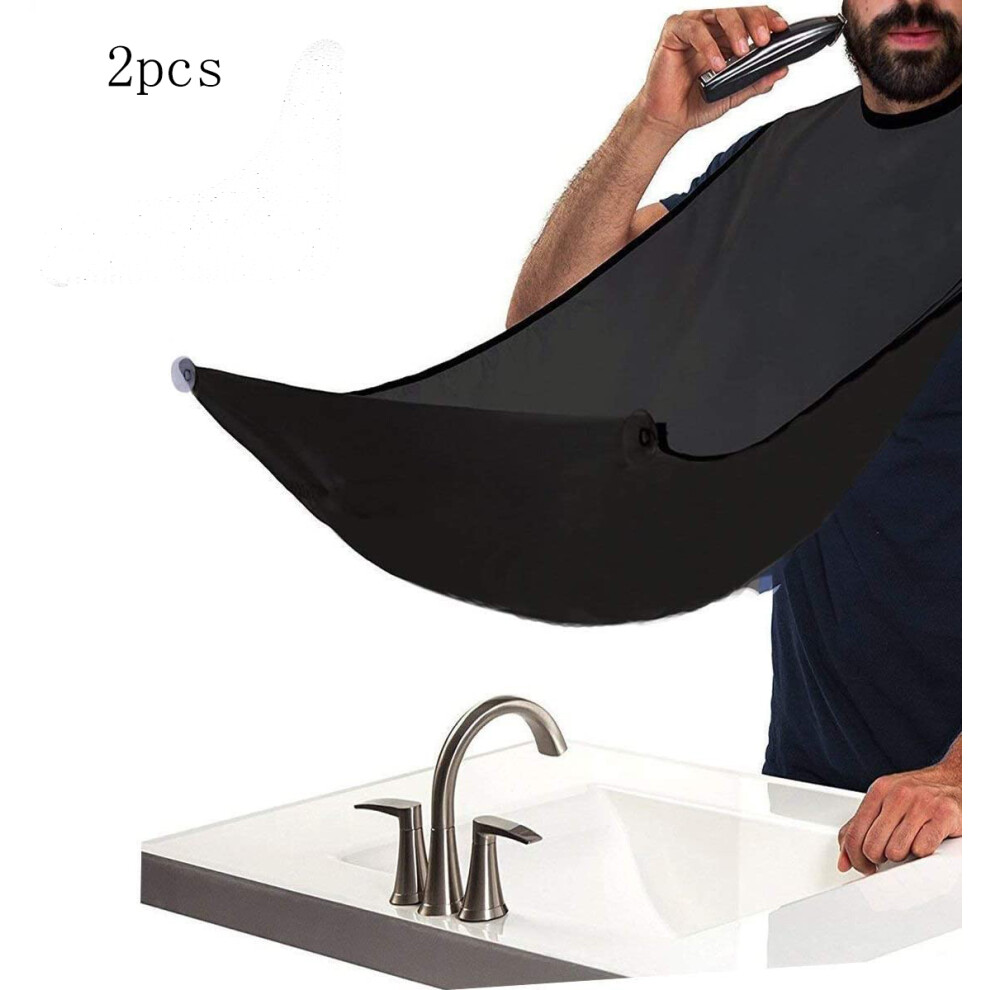 Foldable Beard Bib Apron, Non-Stick Hair Catcher with Quick Cleanup, Waterproof Grooming Cloth for Men, Gift for Gentlemen