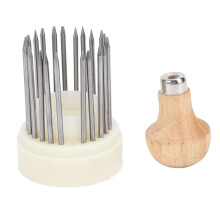 Kit de herramientas para abalorios de acero inoxidable con mango ergonómico para hacer joyas