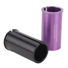 Adaptador de tija de sillín CNC de aleación de aluminio, cuña de 25,4-30,9 mm, acabado texturizado