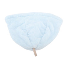 Douchemuts voor mannen en vrouwen, blauw koraalfleece, saunamuts, zeer absorberend.