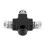 High-Performance Steel 3-Way Tee Adapter for Universal Motorcycle Use 1