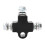High-Performance Steel 3-Way Tee Adapter for Universal Motorcycle Use 2