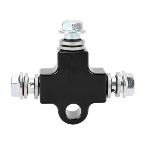 High-Performance Steel 3-Way Tee Adapter for Universal Motorcycle Use 1