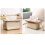 Grote, transparante tissueboxhouder in grijs design. 3