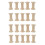 Durable Empty Wooden Spools for Sewing Thread and Ribbon Storage 20PCS 2