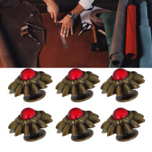 20 Sets türkisfarbene Metall-Gänseblümchen-Concho-Schnallen mit Nieten und Schrauben