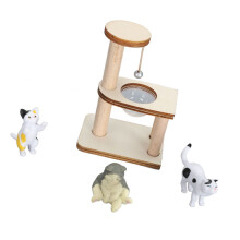 Veilige en milieuvriendelijke kattenspeelset met gladde randen en een uniek ontwerp.