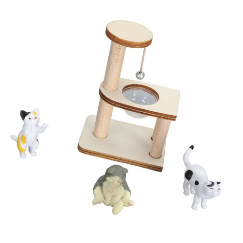 Safe Eco-Friendly Cat Playset with Smooth Edges and Unique Design
