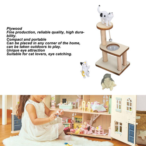 Safe Eco-Friendly Cat Playset with Smooth Edges and Unique Design 2