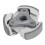 3-Backen-Kupplungsscheibe für 2-Takt-Roller (43–49 cm³), Aluminium, schwarz oder rot 1