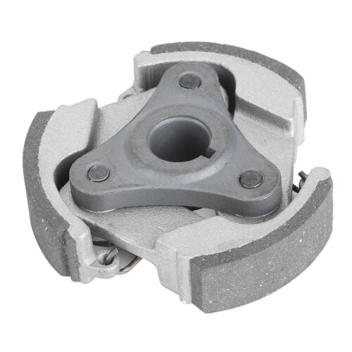3-Backen-Kupplungsscheibe für 2-Takt-Roller (43–49 cm³), Aluminium, schwarz oder rot