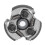 3-Backen-Kupplungsscheibe für 2-Takt-Roller (43–49 cm³), Aluminium, schwarz oder rot 2