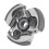 3-Backen-Kupplungsscheibe für 2-Takt-Roller (43–49 cm³), Aluminium, schwarz oder rot 4