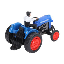 Robustes Spielzeug-Traktormodell aus Metall für Kinder, blau, 30 cm Fahrzeugmodell