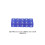 30PCS Transparent Colored Plastic Dice, 6-Sided, 15.5mm Blue 2