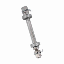 Durable Metal Bicycle Wheel Hub Axle Front Rear Solid Shaft Lever Bike Repair Tool(Front)
